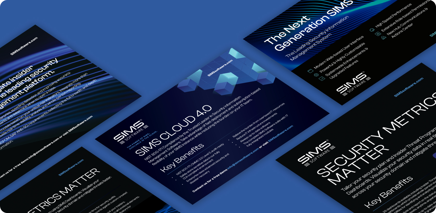 SIMS Software collateral and marketing materials